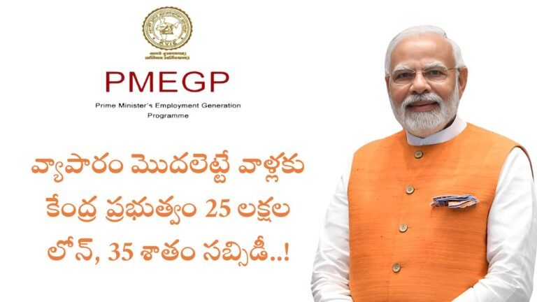 Pmegp Scheme 2025 Telugu